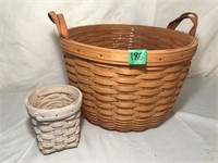 2 Longaberger Baskets (5" to 9"H)