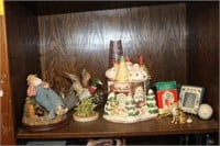 Shelf lot; Fitz & Floyd Christmas Cookie Jar,