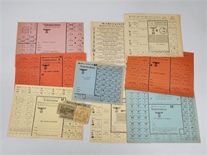 LOT OF GERMAN RATION & PAPERS