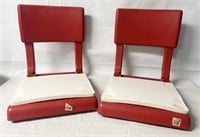 Set of Folding Bleacher Chairs