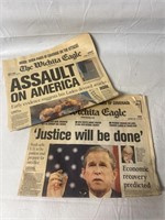 Lot of vintage 9/11 Newspapers