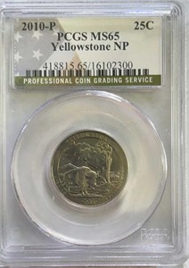 2010P Yellowstone NP Quarter PCGS MS65