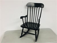 rocking chair- painted black- child's size