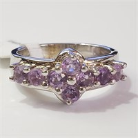 $140 Silver Amethyst Ring