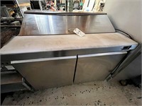 GRATOS S/S 2-DOOR 48" PREP TABLE MOD. 69K-770HC