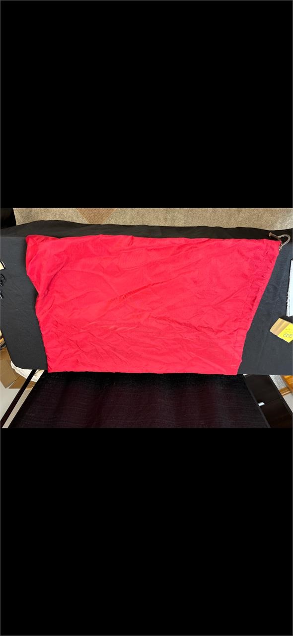 Large Red Laundry Bag w/ Cinch Top