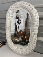 Wicker Mirror 28x18.5" (U231)