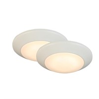Commercial Electric 7 in. White LED Flush Mount