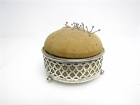 HENRY BIRKS STERLING SILVER PIN CUSHION SEAT