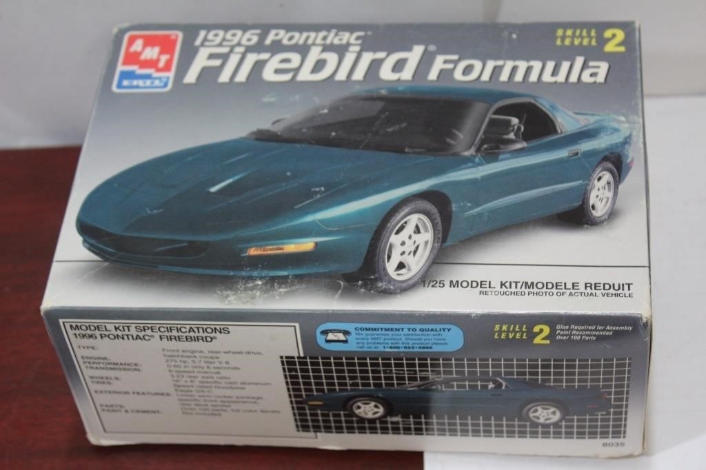 An AMT 1996 Pontiac Firebird Formula Model Kit