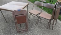 Samsonite card table & chairs, 2 for kids