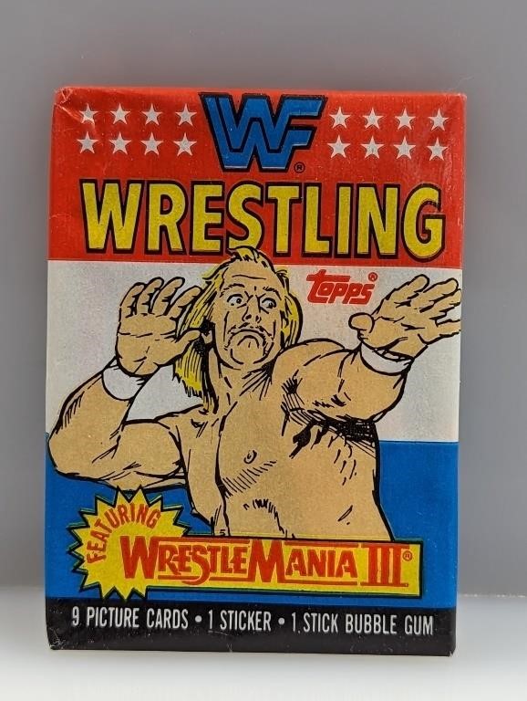 1987 Topps Wrestle Mania III Pack