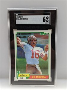 1981 Topps SGC 6 #216 Joe Montana (RC) 49 ers HOF