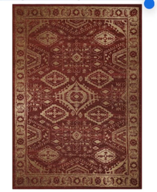 Maples Georgina Accent Rug  Red/Gold 7X10