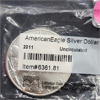 2011 American Eagle 1 Oz Silver Dollar
