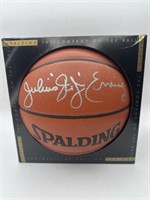 Julius Erving Dr.J Signed Spalding Basketball