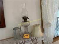 Oil Lamp, Glass Mug