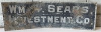Vtg. Metal SEARS Sign
