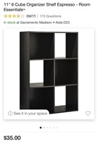 Cube Organizer (New, Damaged Box)