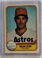 Houston Astros 1981 Fleer Nolan Ryan #57 - NM