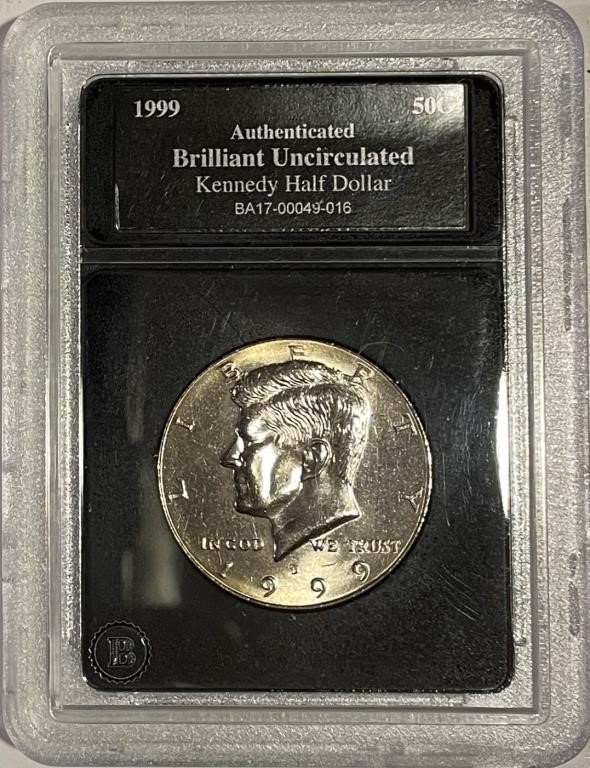 US Certified BU 1999D Kennedy Half Dollar