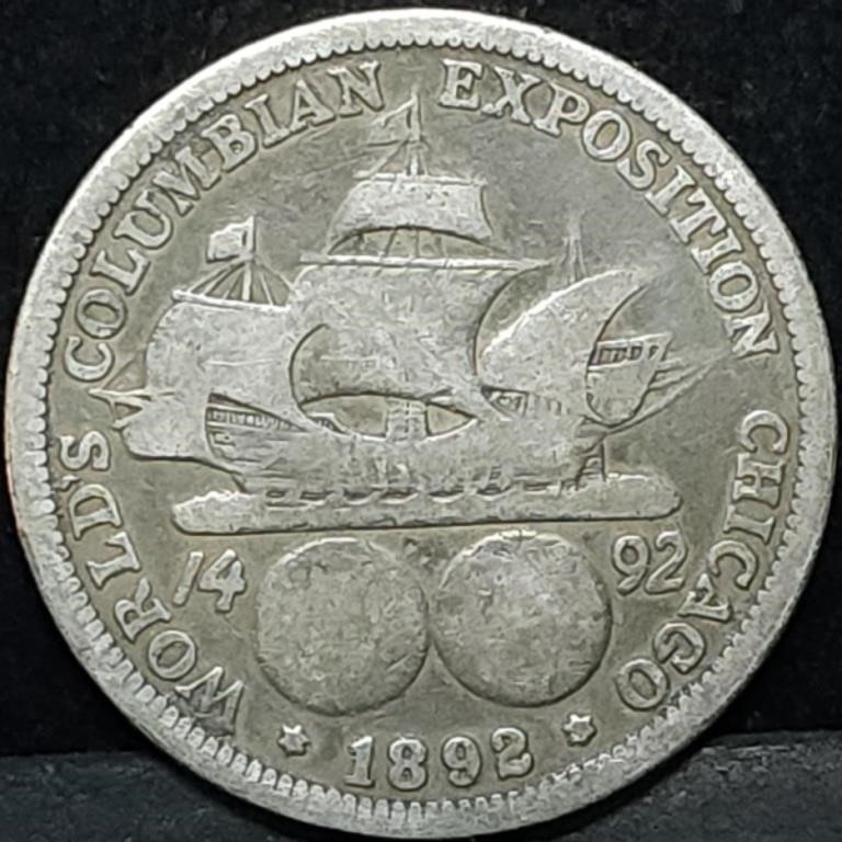 1892 Columbian Exposition Silver Half Dollar