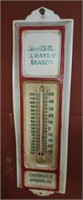 Cartersville spinning co metal outdoor thermometer