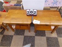 Pair of Oak End Tables