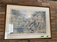 Framed wall art by Peter Robson- Roblin’s Mill