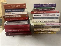 22) HARDBACK COOKBOOKS