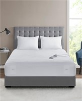 Twin Serta Plush White Heated Mattress Pad $95