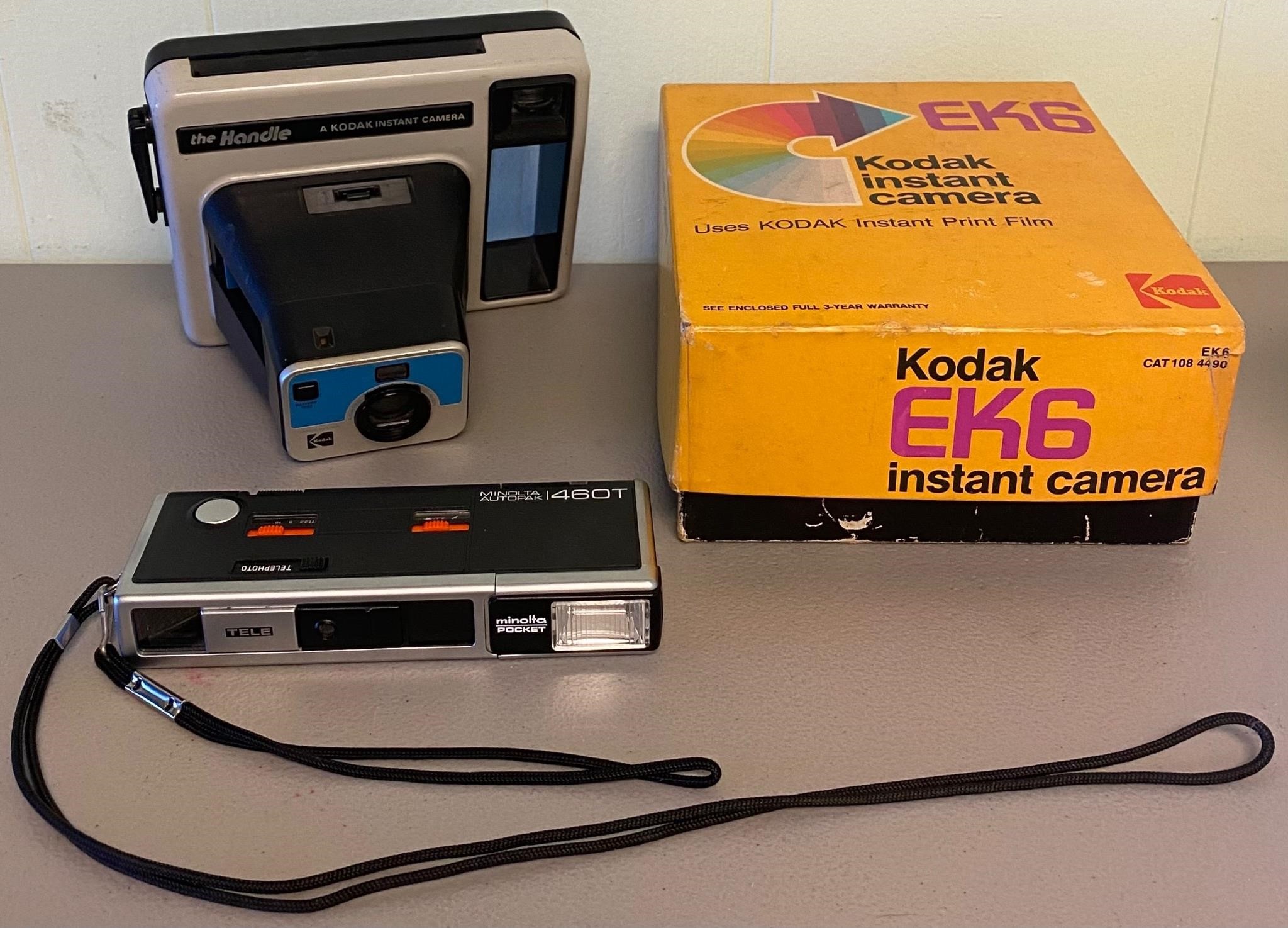 Vintage Kodak EK6, Kodak Handle, & Minolta 460T
