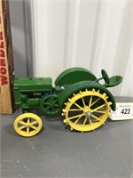 JD steel wheel toy tractor