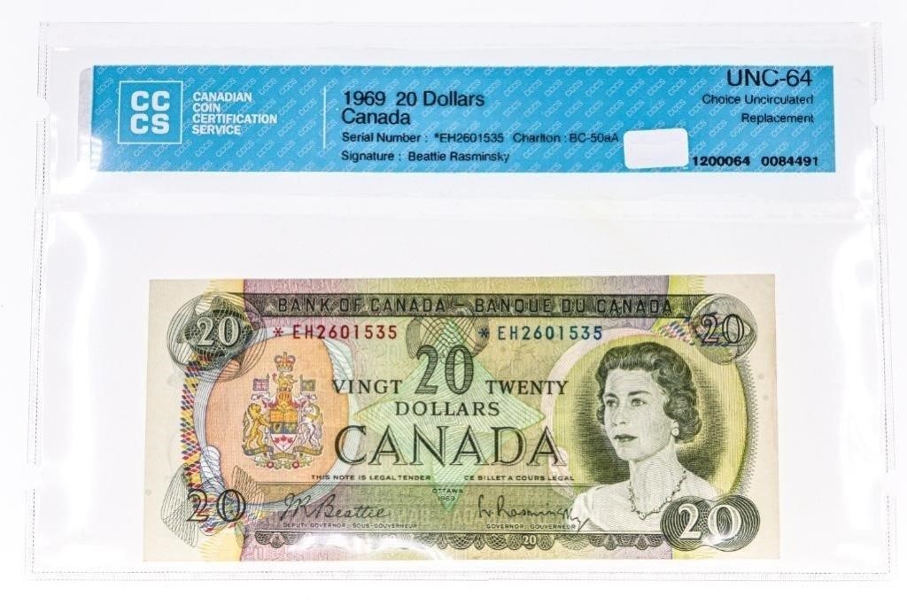 Private Collection - Rare Banknotes, Canada, USA, World