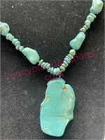 Lrg Turquoise necklace 20in (magnetic clasp)