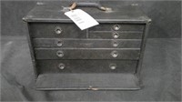 OLD MACHINIST TOOL CHEST WITH CONTENTS