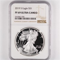 2019-S Proof Silver Eagle NGC PF69 UC