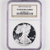 2007-W Proof Silver Eagle NGC PF69 UC