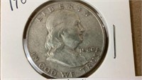 1960 half dollar silver coin