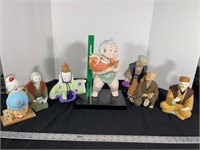 Six Vintage Ceramic Japanese Figures- Haketa?