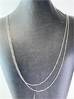 Italian Sterling AMAZING 60" Necklace 13 Grams