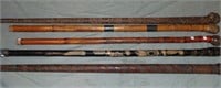 Japanese Cane Lot of Five.