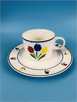 Cup and Saucer - Tulip Tyme Stoneware