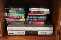Panasonic VHS/DVD Player With Films