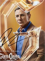 Glass Onion Daniel Craig signed photo. GFA Authent