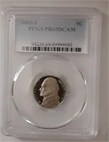 PCGS PR69DCAM 2003-S 5C