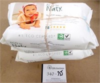 3 56-Packs Eco by Naty Sensitive Wipes