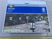 Led pathway lights set of 6, look new