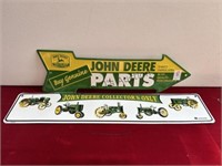Pair of Metal John Deere Signs