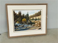 framed oil/ canvas, landscape- Terry Weiss